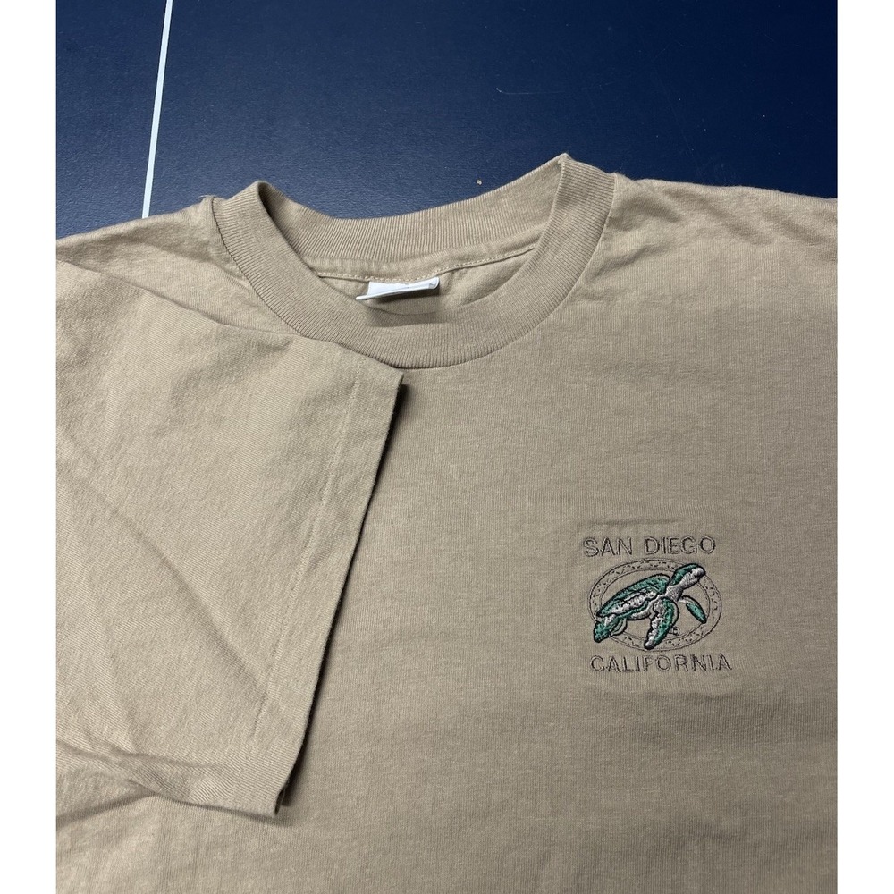 San Diego Vintage 90s Turtle Graphic T-Shirt Single Stitch Size L